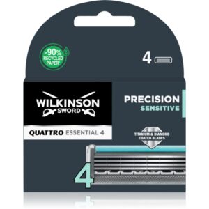 Wilkinson Sword Quattro Essential 4 Precision Sensitive rezerva Lama 4 buc-Țena