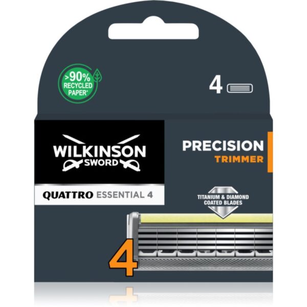 Wilkinson Sword Quattro Titanium Precision rezerva Lama 4 buc-ro