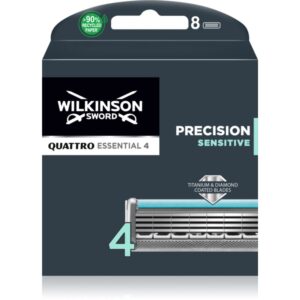 Wilkinson Sword Quattro Titanium Sensitive capete de schimb 8 buc-Țena