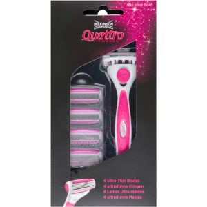 Wilkinson Sword Quattro for Women Aloe & Vit. E aparat de ras rezerva lama 4 pc-Țena
