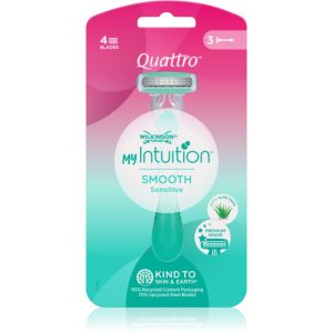 Wilkinson Sword Quattro for Women My Intuition Smooth aparat de ras de unică folosință Aloe and Vitamin E 3 buc-ro