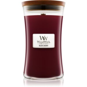 Woodwick Black Cherry lumânare parfumată cu fitil din lemn 609.5 g-ro