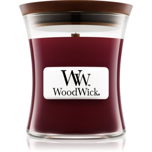 Woodwick Black Cherry lumânare parfumată cu fitil din lemn 85 g-ro