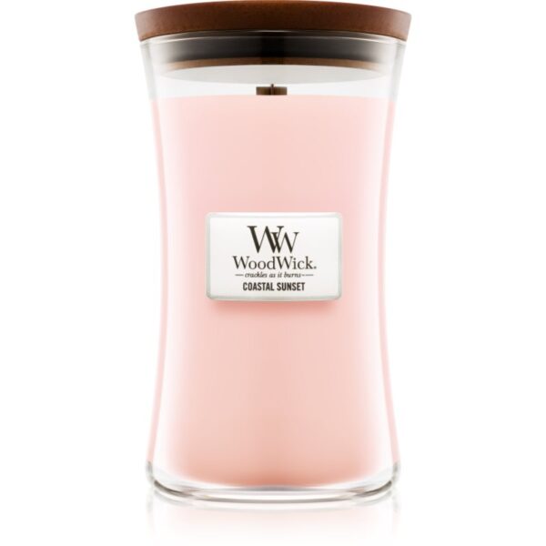 Woodwick Coastal Sunset lumânare parfumată cu fitil din lemn 609.5 g-ro