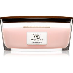 Woodwick Coastal Sunset lumânare parfumată cu fitil din lemn (hearthwick) 453 g-ro