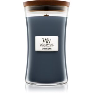 Woodwick Evening Onyx lumânare parfumată cu fitil din lemn 609.5 g-ro