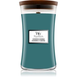 Woodwick Evergreen Cashmere lumânare parfumată 610 g-ro