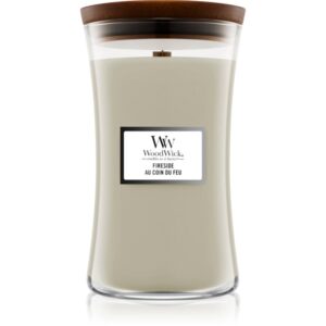 Woodwick Fireside Au Coin Du Feu lumânare parfumată  cu fitil din lemn 609.5 g-ro