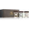 Woodwick Fireside + White Teak + Sand & Driftwood set cadou 3x85 g-ro