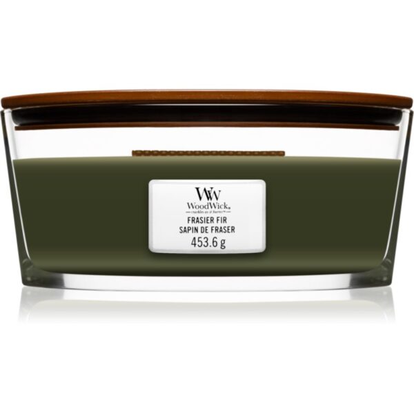Woodwick Frasier Fir lumânare parfumată cu fitil din lemn (hearthwick) 453.6 g-ro