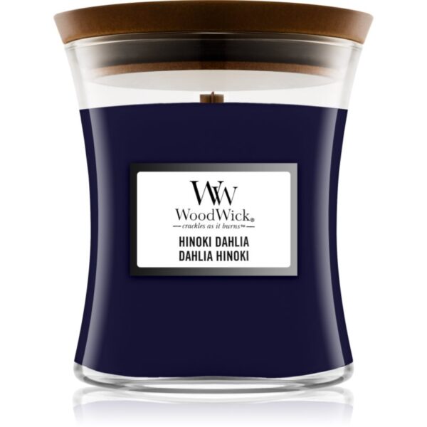 Woodwick Hinoki Dahlia lumânare parfumată 275 g-ro