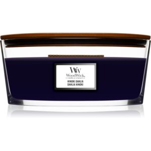 Woodwick Hinoki Dahlia lumânare parfumată cu fitil din lemn (hearthwick) 453