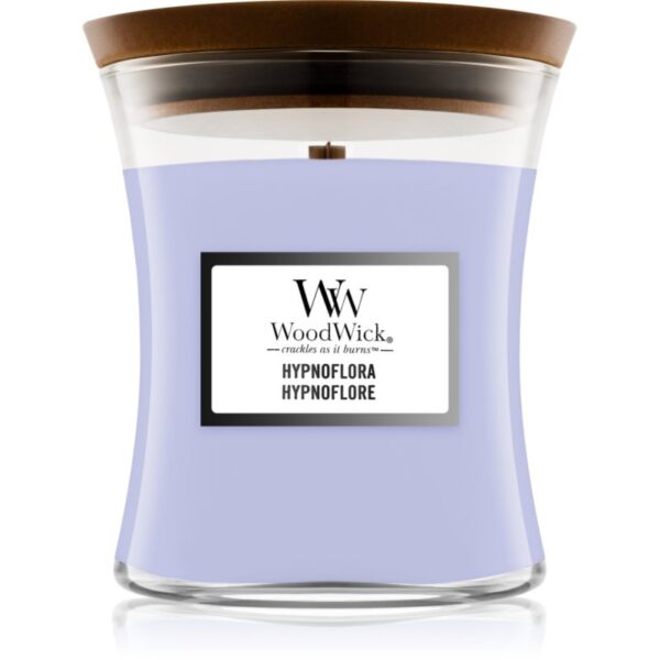 Woodwick Hypnoflora lumânare parfumată cu fitil din lemn 275 g-Țena