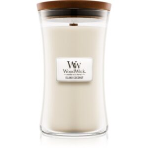 Woodwick Island Coconut lumânare parfumată cu fitil din lemn 609.5 g-ro