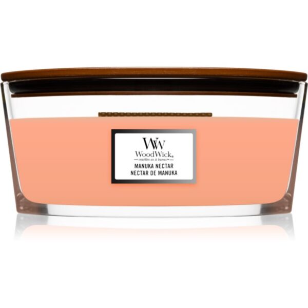 Woodwick Manuka Nectar lumânare parfumată cu fitil din lemn (hearthwick) 453