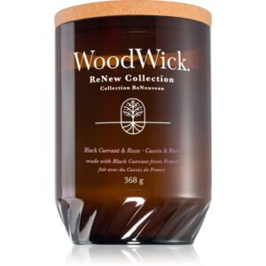 Woodwick Renew Black Currant & Rose lumânare parfumată 368 g-ro