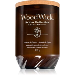 Woodwick Renew Lavender & Cypress lumânare parfumată 368 g-ro