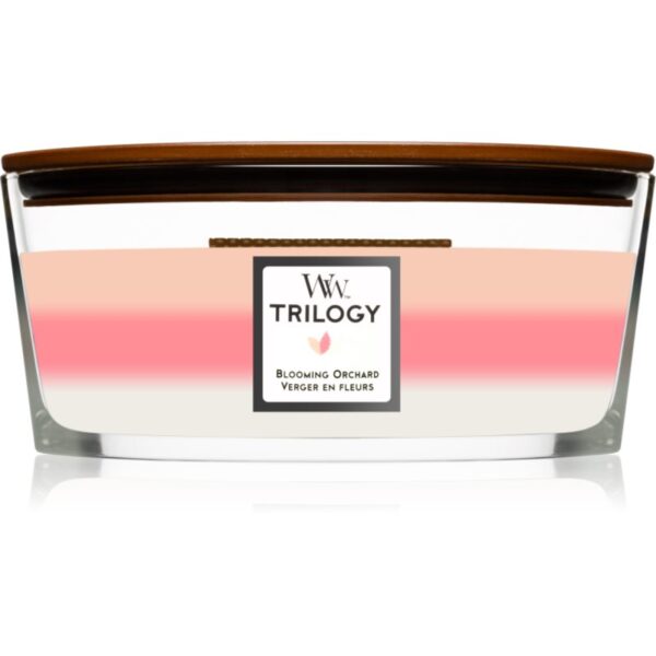 Woodwick Trilogy Blooming Orchard lumânare parfumată 453.6 g-ro