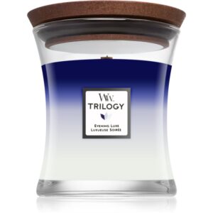 Woodwick Trilogy Evening Luxe lumânare parfumată 275 g-ro