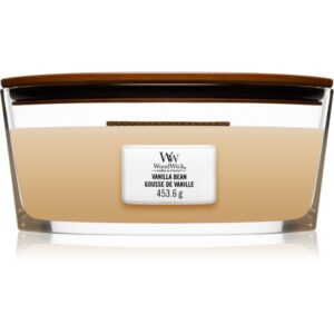 Woodwick Vanilla Bean lumânare parfumată cu fitil din lemn (hearthwick) 453.6 g-ro