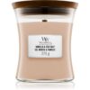 Woodwick Vanilla & Sea Salt lumânare parfumată cu fitil din lemn 275 g-ro