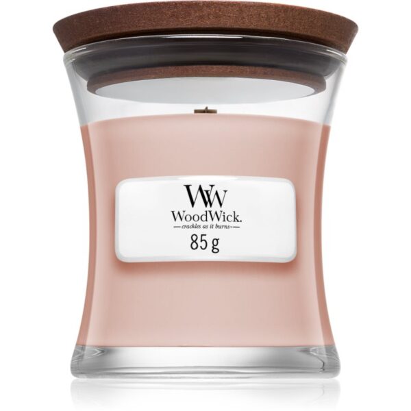 Woodwick Vanilla & Sea Salt lumânare parfumată cu fitil din lemn 85 g-ro