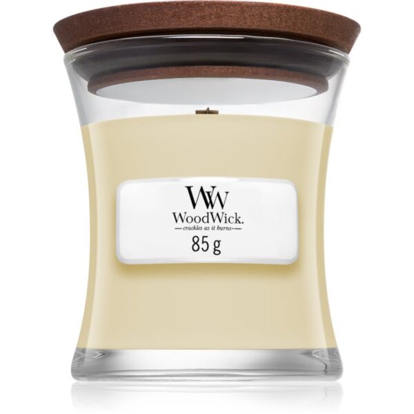 Woodwick White Teak lumânare parfumată cu fitil din lemn 85 g-ro