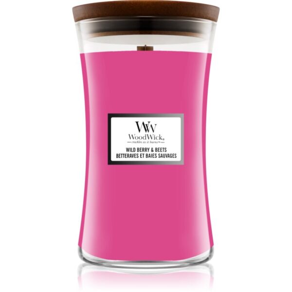 Woodwick Wild Berry & Beets lumânare parfumată cu fitil din lemn 609.5 g-ro