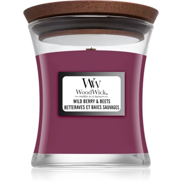 Woodwick Wild Berry & Beets lumânare parfumată cu fitil din lemn 85 g-Țena