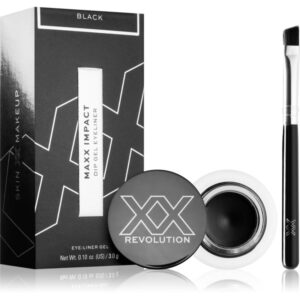 XX by Revolution MAXX IMPACT eyeliner-gel cu pensula culoare Black 3 g-Țena
