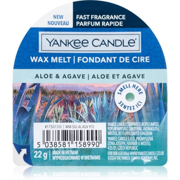 Yankee Candle Aloe & Agave ceară pentru aromatizator 22 g-ro