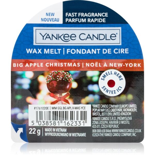 Yankee Candle Big Apple Christmas ceară pentru aromatizator 22 g-Țena