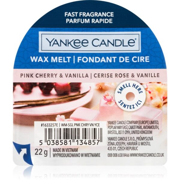 Yankee Candle Pink Cherry & Vanilla ceară pentru aromatizator 22 g-ro