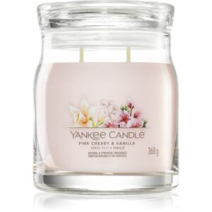 Yankee Candle Pink Cherry & Vanilla lumânare parfumată Signature 368 g-Țena