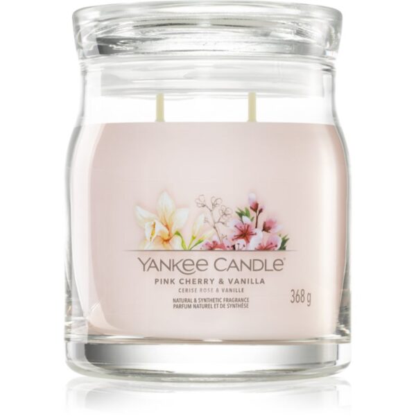 Yankee Candle Pink Cherry & Vanilla lumânare parfumată Signature 368 g-Țena