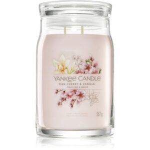 Yankee Candle Pink Cherry & Vanilla lumânare parfumată Signature 567 g-Țena