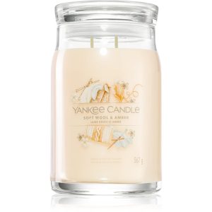Yankee Candle Soft Wool & Amber lumânare parfumată 567 g-ro