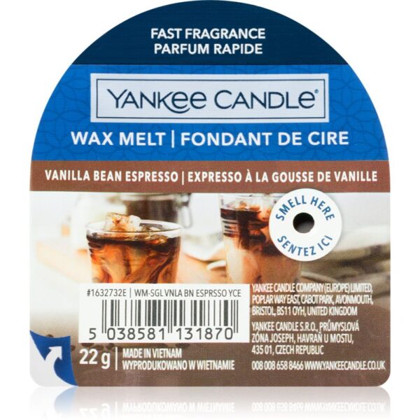 Yankee Candle Vanilla Bean Espresso ceară pentru aromatizator 22 g-ro
