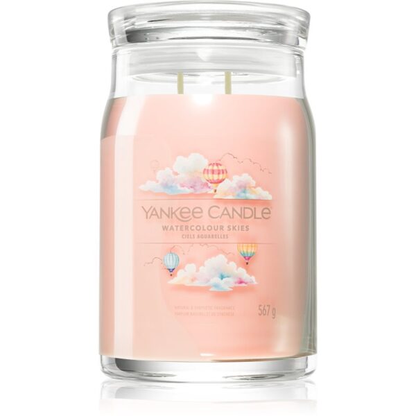 Yankee Candle Watercolour Skies lumânare parfumată Signature 567 g-ro