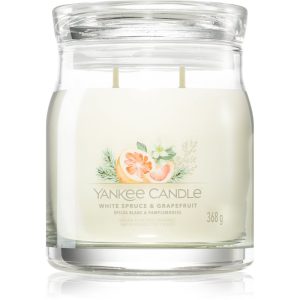 Yankee Candle White Spruce & Grapefruit lumânare parfumată 368 g-Țena