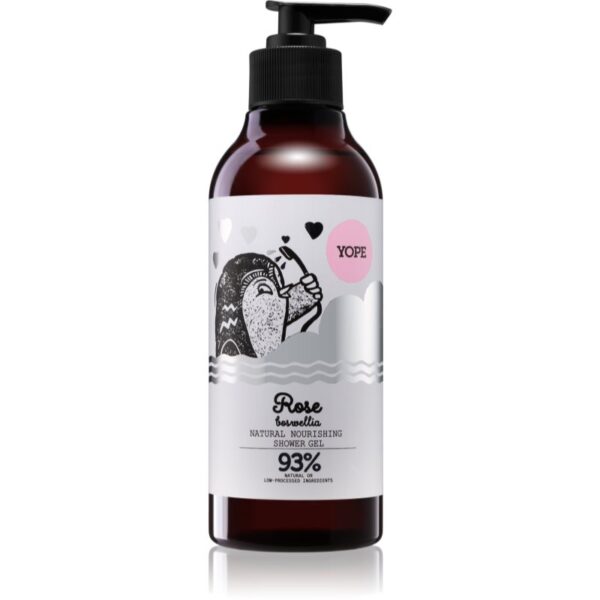 Yope Rose & Boswellia gel de duș cu efect de nutritiv 400 ml-ro