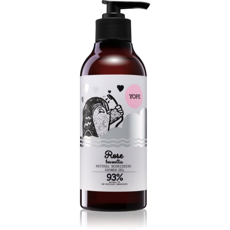 Yope Rose & Boswellia gel de duș cu efect de nutritiv 400 ml-ro