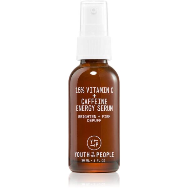 Youth To The People Energy 15% Vitamin C + Caffeine Serum ser stralucire cu vitamina C 30 ml-Țena