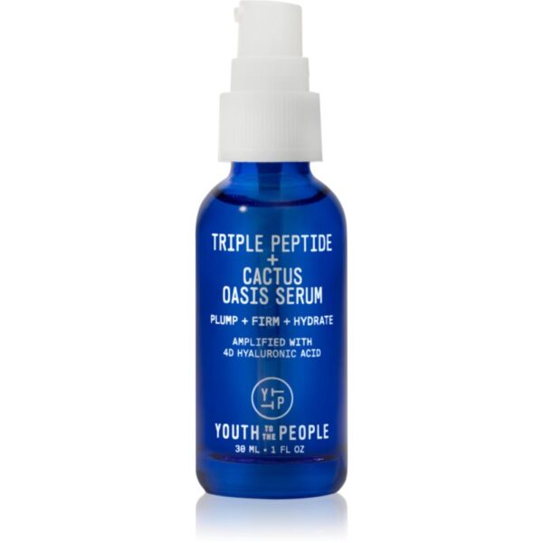Youth To The People Oasis Triple Peptide + Cactus Serum ser facial pentru față și gât 30 ml-Țena