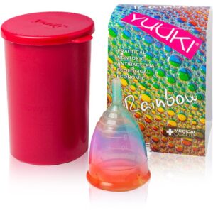 Yuuki Rainbow Jolly 1 + cup cupe menstruale mărime large (⌀ 46 mm