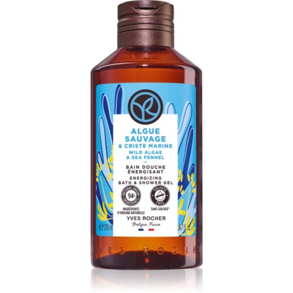 Yves Rocher Bain de Nature Gel de duș energizant Wild Algae & Sea Fennel 200 ml-Țena