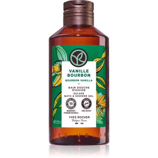 Yves Rocher Bain de Nature gel de duș mătăsos Bourbon Vanilla 200 ml-Țena