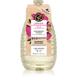 Yves Rocher Bain de Nature gel de duș rezervă Argan & Rose Petals 600 ml-ro