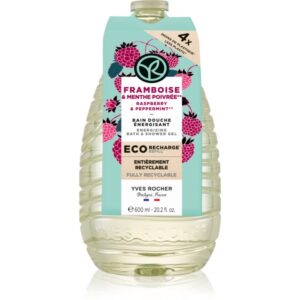Yves Rocher Bain de Nature gel de duș rezervă Raspberry & Peppermint 600 ml-ro