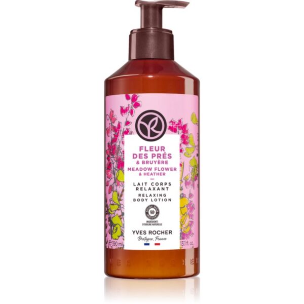 Yves Rocher Bain de Nature lapte relaxant pentru corp Meadow Flower & Heather 390 ml-ro